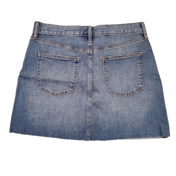 Gap  Mini Medium Indigo Blue Jeans Skirt - Picture 2 of 9